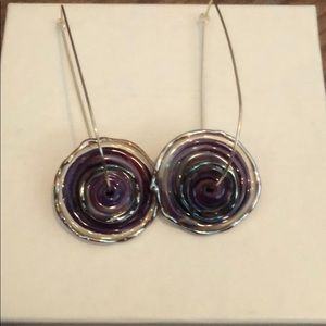 Handmade Blown-Glass Drop Earrings